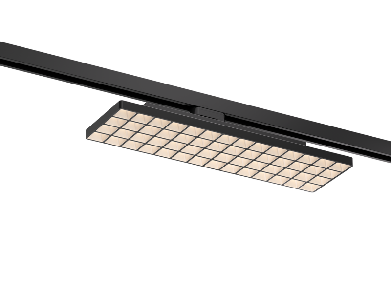 Luminária de trilho LED preta série td01