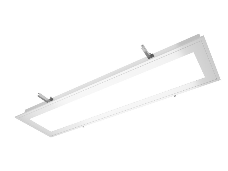 cleanroom troffer with screw fixed frame