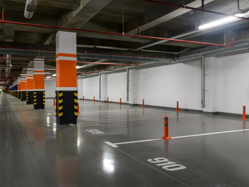 Educational institutions parking lot