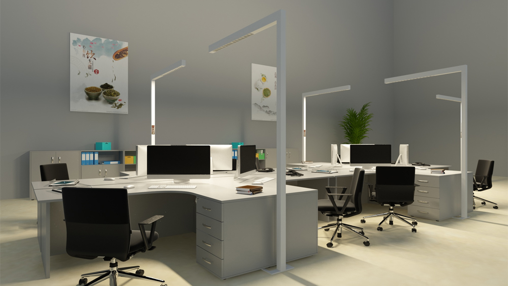 Floor Standing Panel Light 2 Floor Standing Panel Light for office