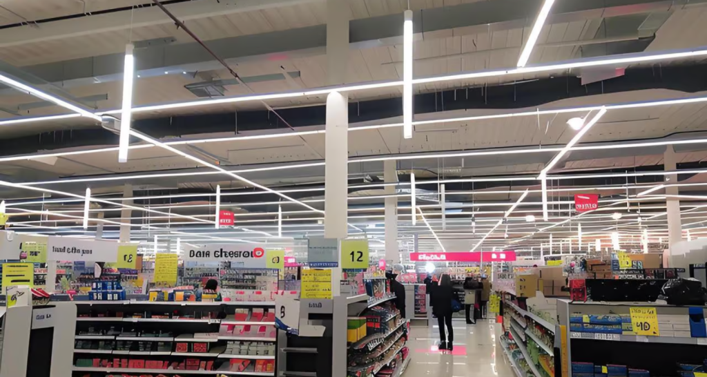Led track linear light for shopping malls