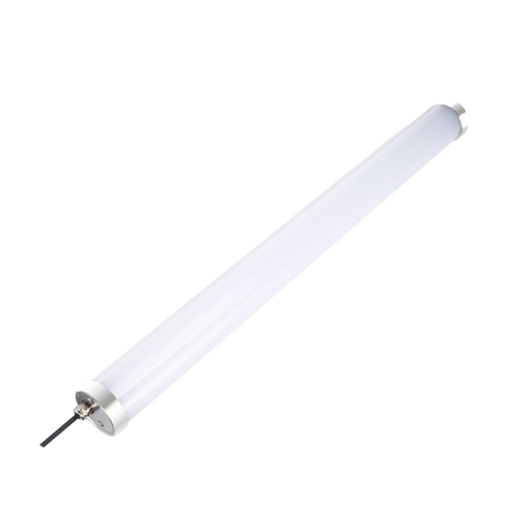 مصباح LED أنبوبي ثلاثي الحماية مزود بحلقة كابل محكمة الإغلاق للتركيب في المناطق الرطبة