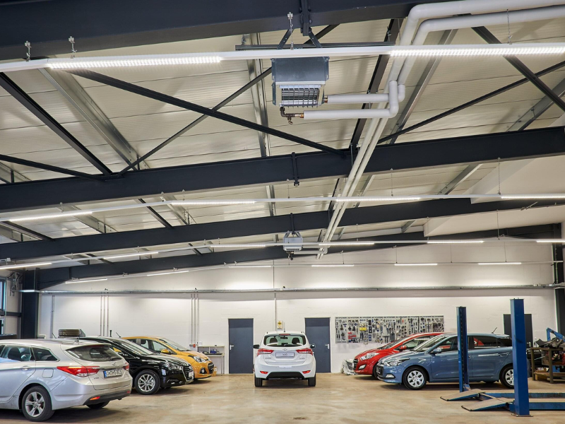 Large auto workshop