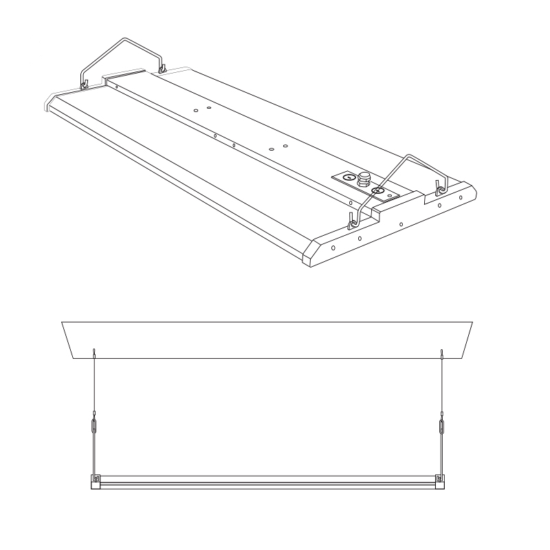 HL Series Batten Led Light 4 Linear High Bay Light HL Series Installation
