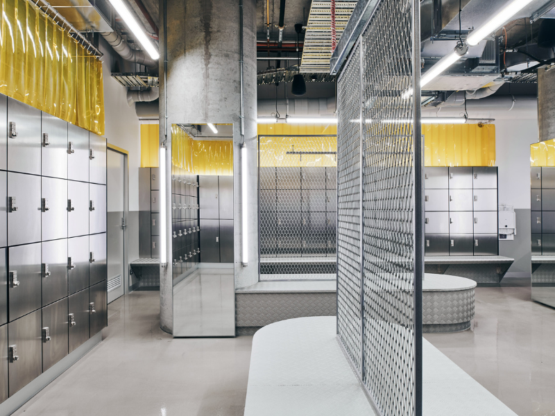 Locker room & auxiliary spaces