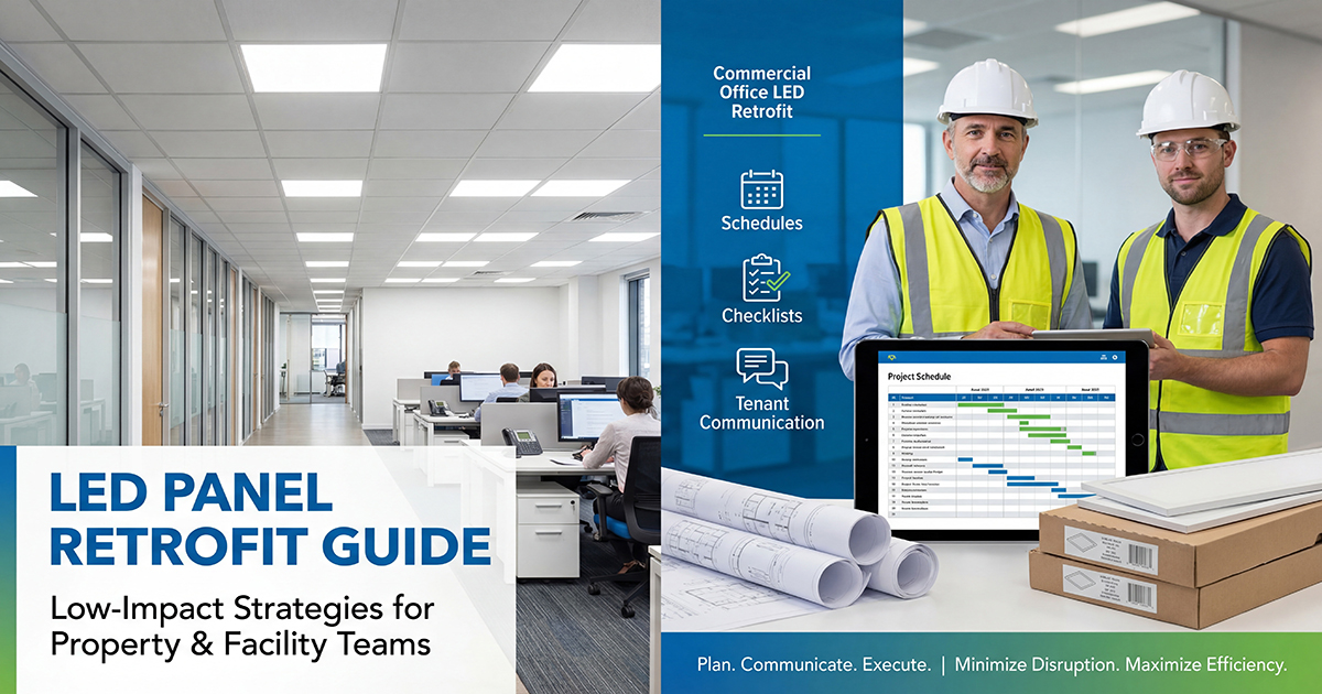 Minimizar las molestias para los inquilinos durante la modernización de los paneles LED.