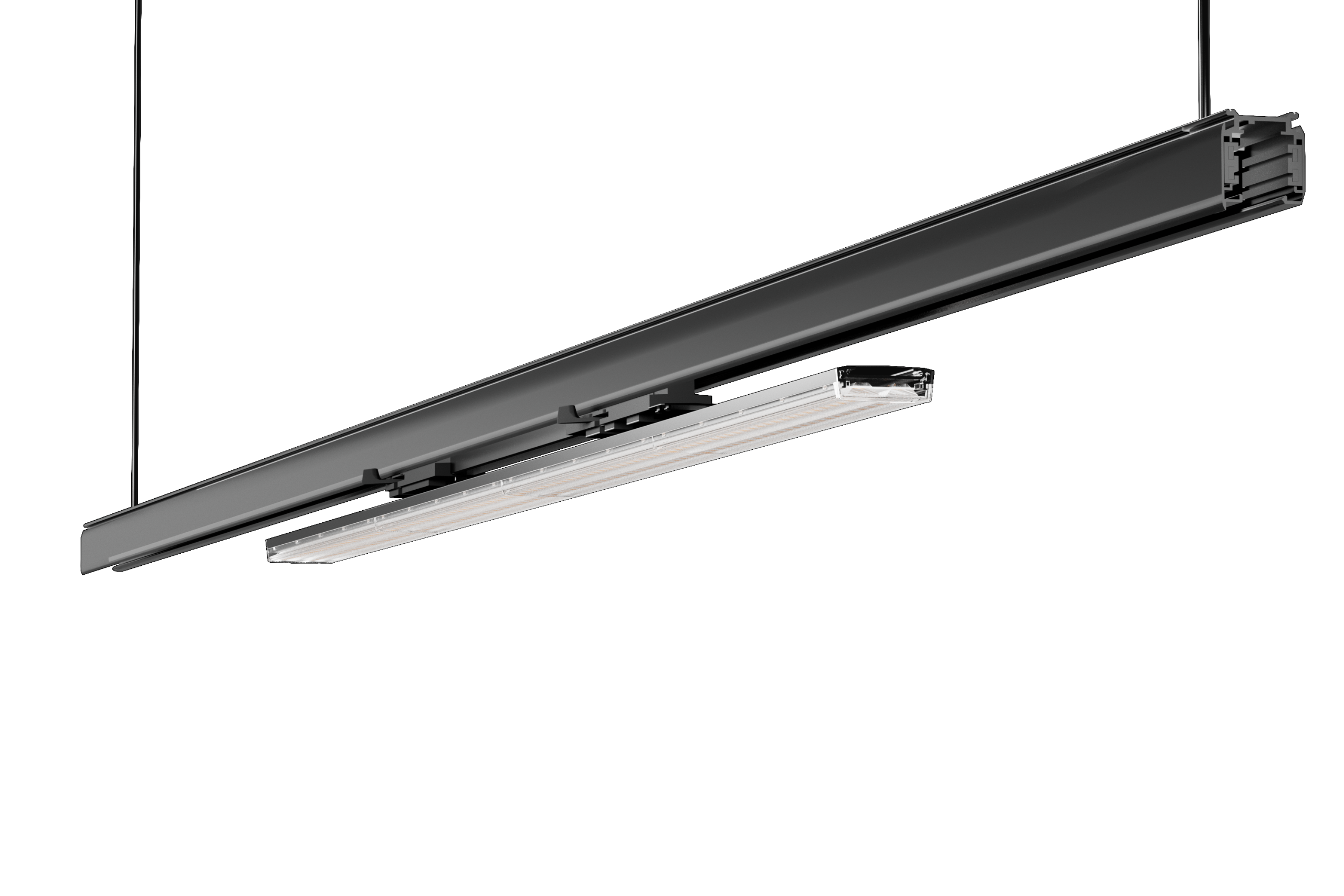 Moderne, nedhengt LED-pendellampe med et elegant, minimalistisk design