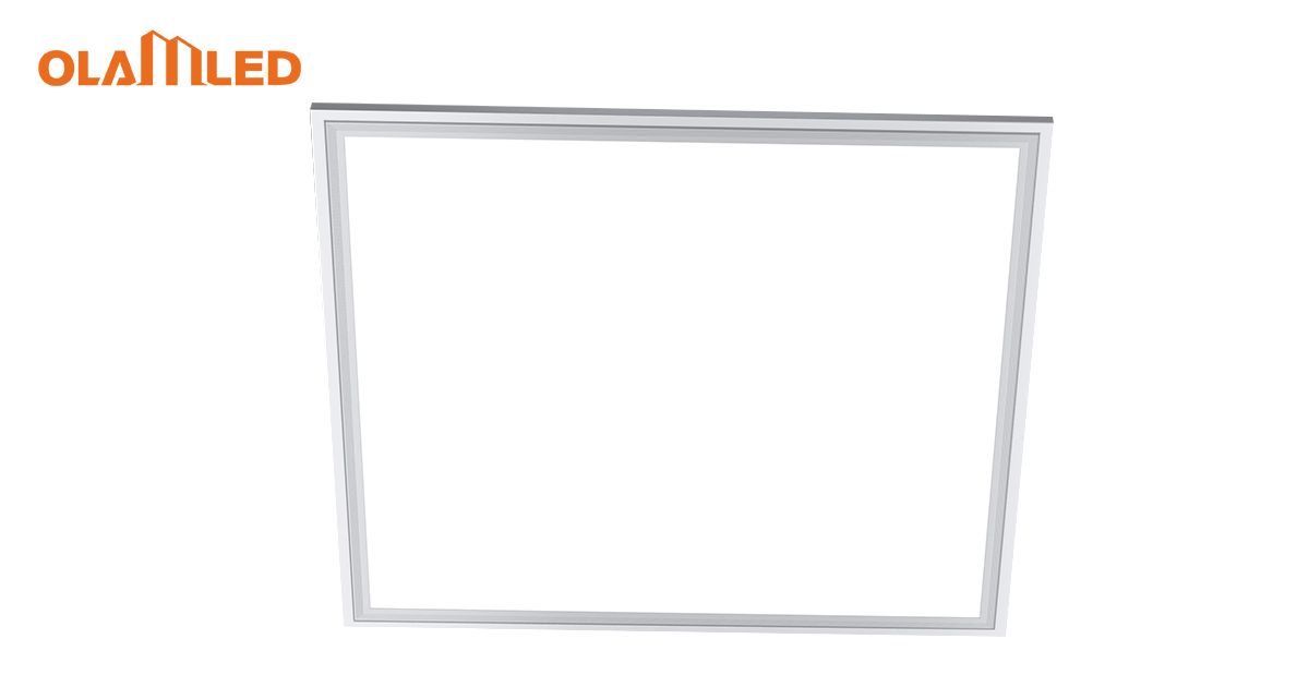 OLAMLED panel light featuring a sleek white frame and bright white light, ideal for enhancing indoor spaces.