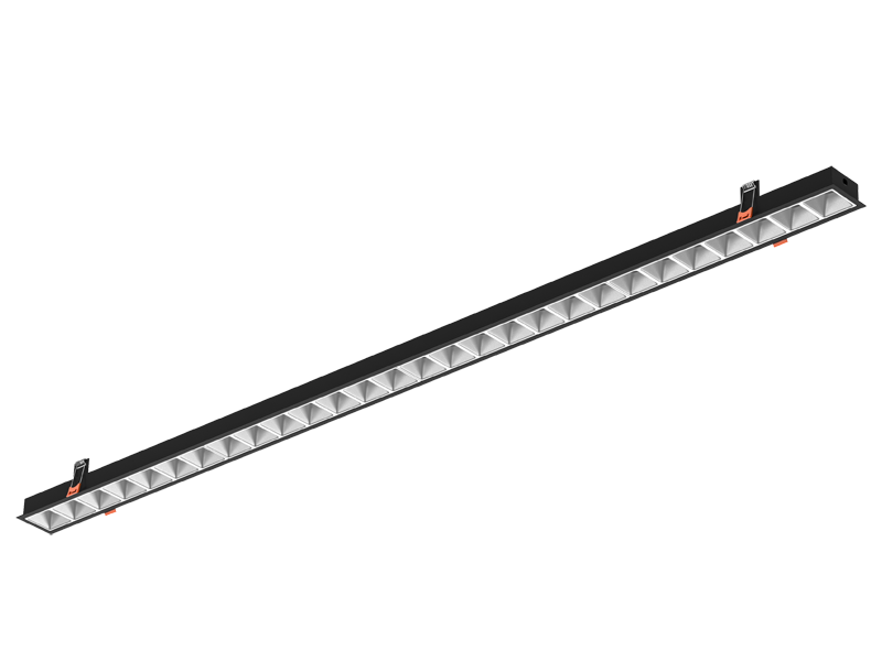 PR Series – Recessed Linear Light with Reflector with Lens Design​