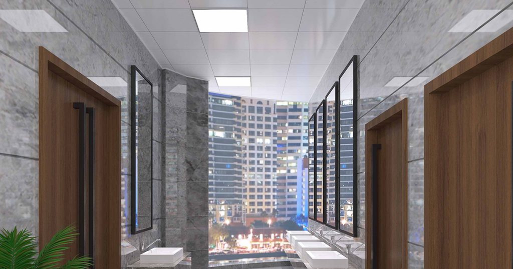 Recessed downlights for corridors,washrooms,and entrances