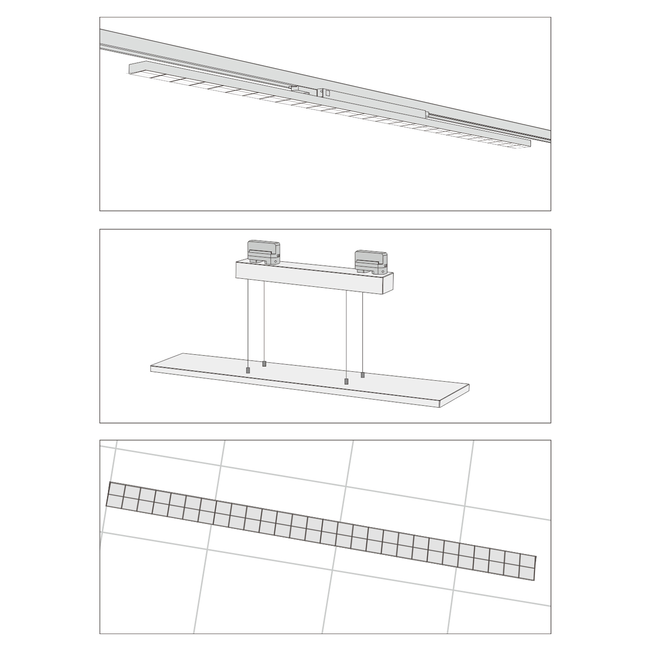TK02 Series Track Linear Light 8 TK02 Installation Types