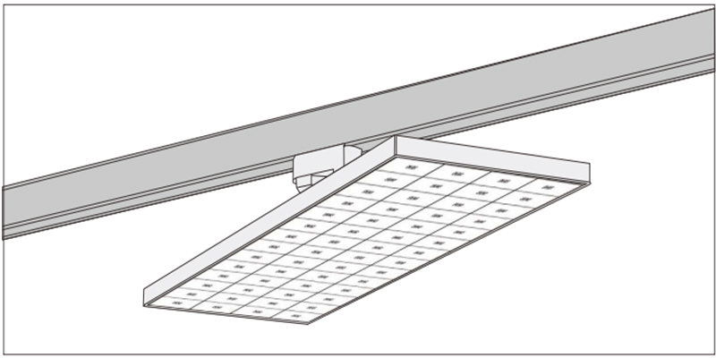LED Track Panel Light 7 Track Installaion of Our LED Track Panel Light