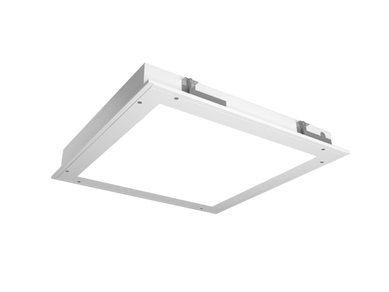 Clean room luminaire with screws on the surface