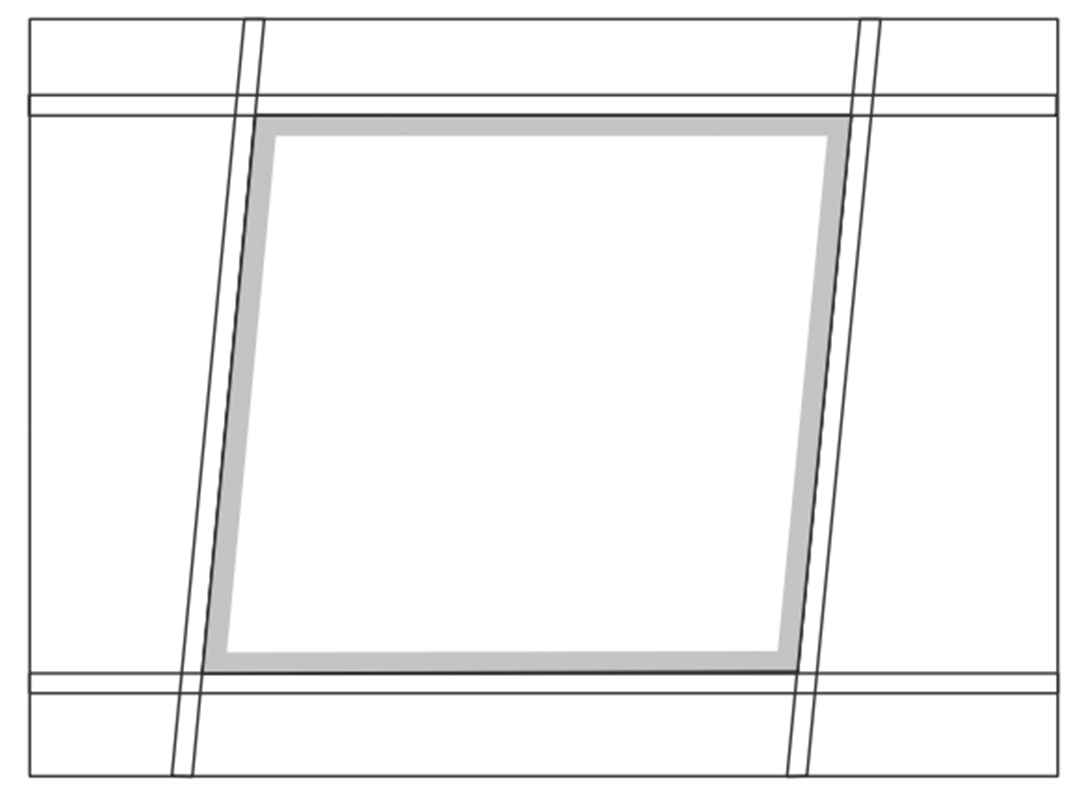 LED Panel Light 17 Recessed installation