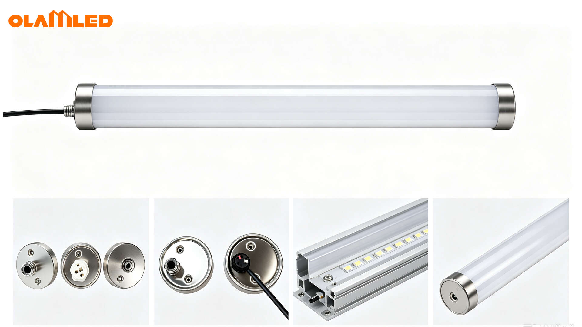 Tri proof light material detail pc cover aluminum housing.webp